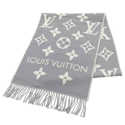 Excellent LOUIS VUITTON Scarf LV Essential Scarf Monogram fringe wool M77727