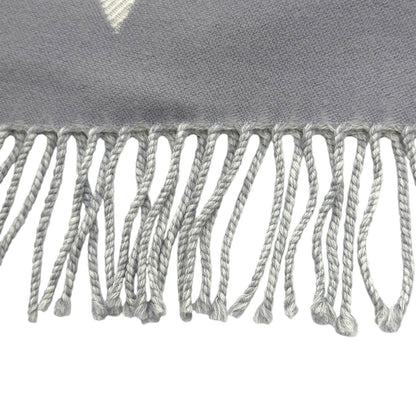 Excellent LOUIS VUITTON Scarf LV Essential Scarf Monogram fringe wool M77727