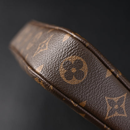 Louis Vuitton Pochette Accessoires Monogram Canvas Clutch Bag – Brown with Gold Chain (M82766)