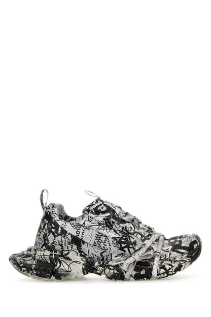 Balenciaga Women Printed Mesh And Rubber 3Xl Sneakers