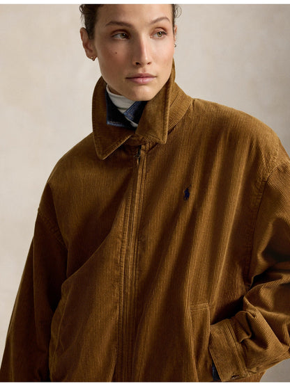 RALPH LAUREN WOMEN Cotton Corduroy Jacket Tan