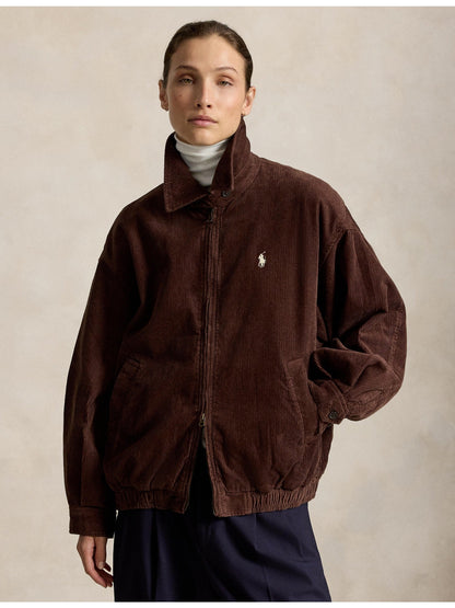 RALPH LAUREN WOMEN Cotton Corduroy Jacket Brown