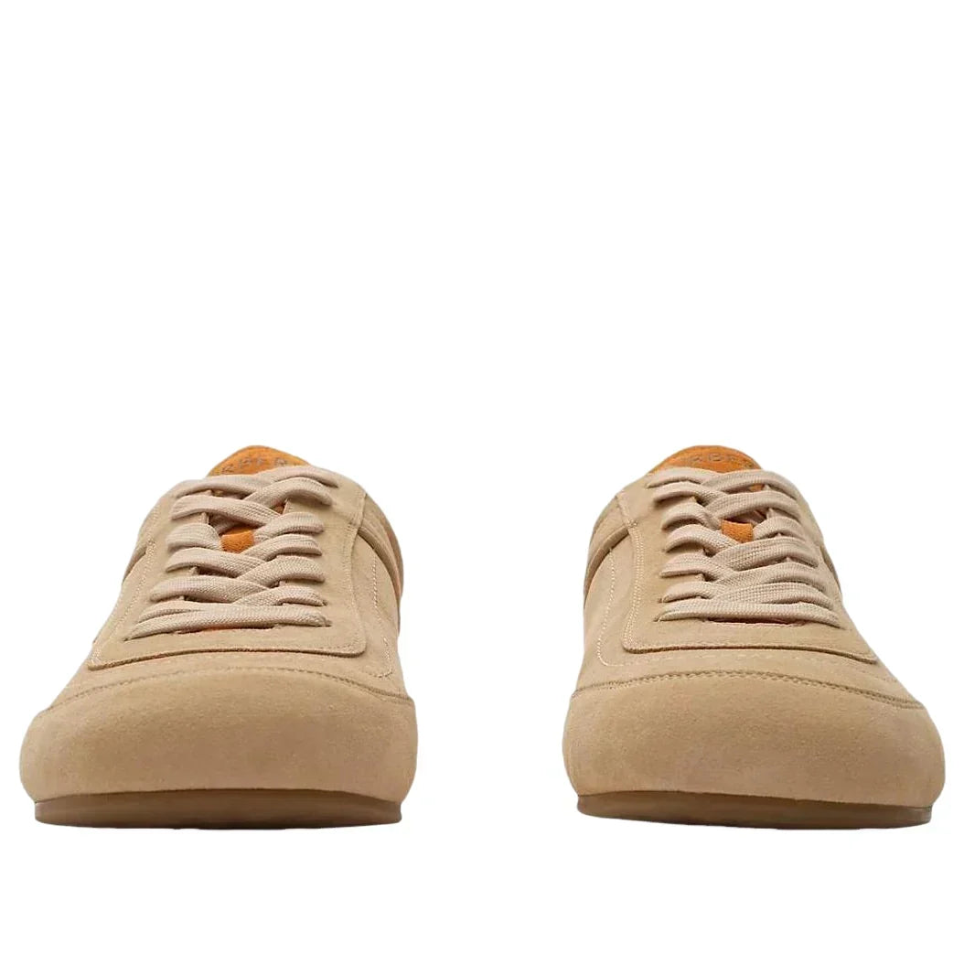 Burberry Leather Knight Runner Sneakers 'Flax Beige Pumpkin Orange' 81274771