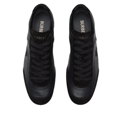 Burberry Leather Knight Runner Sneakers 'Black' 81262821