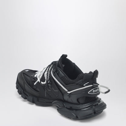 Balenciaga Low Track Sneakers In Black And White Men