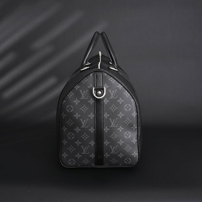 Louis Vuitton Keepall Bandoulière 50 – Monogram Eclipse Canvas Travel Bag