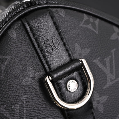Louis Vuitton Keepall Bandoulière 50 – Monogram Eclipse Canvas Travel Bag