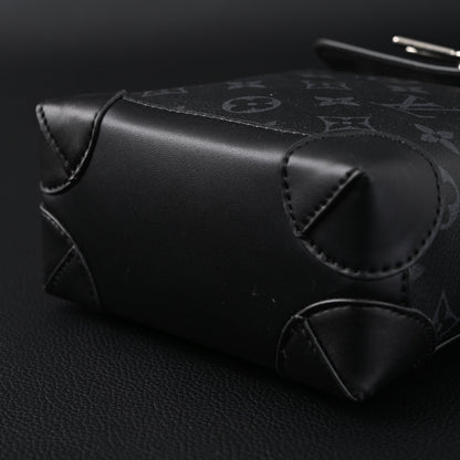 Louis Vuitton Soft Trunk Messenger – Monogram Eclipse Canvas with Silver Chain