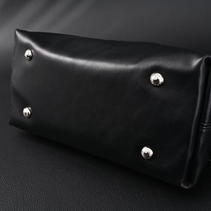 Louis Vuitton Montaigne Black Mahina Leather Shoulder Bag