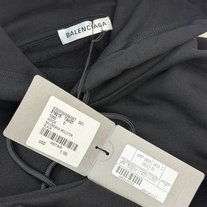 Balenciaga Black Logo Hoodie S (M) Women