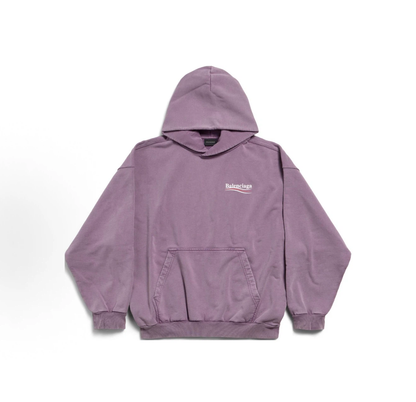 Balenciaga Wave Logo Hoodie Unisex Dusty Purple