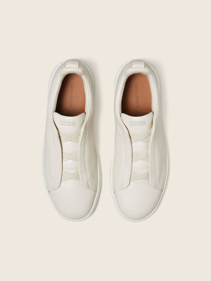 Zegna Triple Stitch Low Top Sneaker