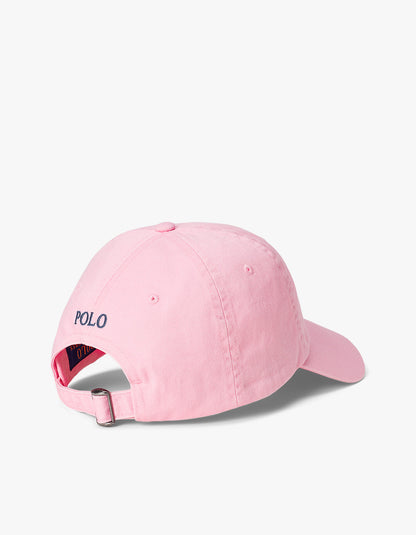 Cotton Chino Ball Cap - Carmel Pink/Jewel Blue
