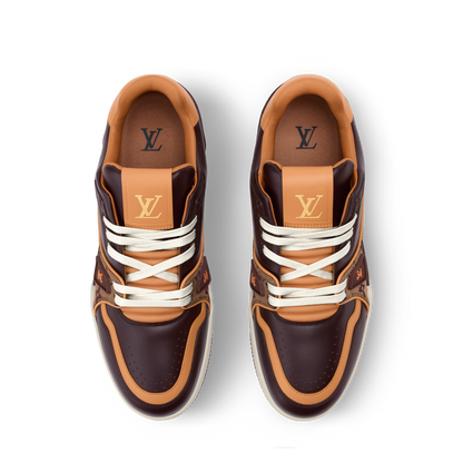 Louis Vuitton LV Trainer Brown Monogram Leather Sneaker