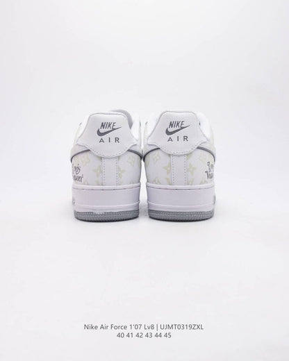 Louis Vuitton x Nike Air Force 1 Monogram Grey Frost Edition (Custom)