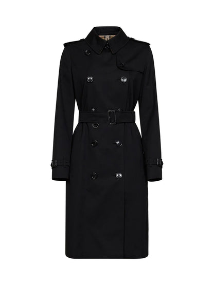 Burberry Kensington Trench Coat — Black