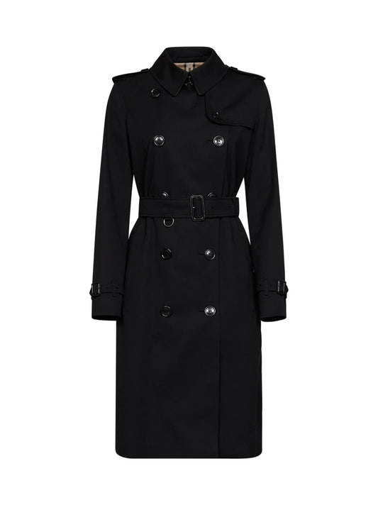 Burberry Kensington Trench Coat — Black