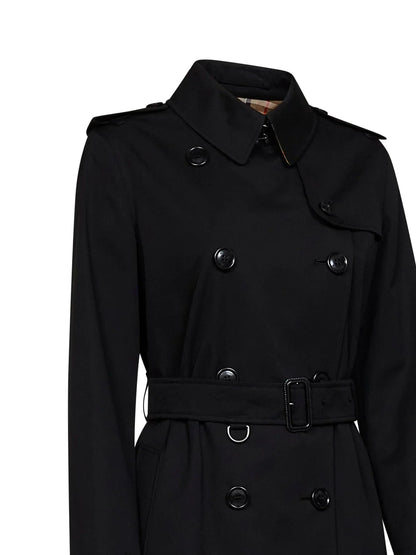 Burberry Kensington Trench Coat — Black
