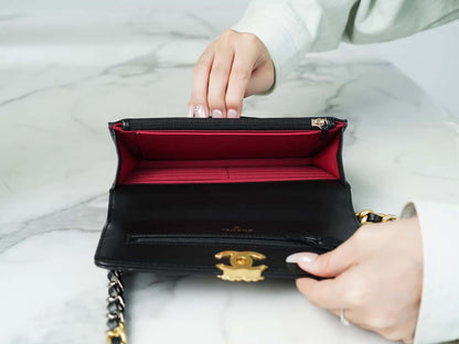 Chanel 19 WOC Wallet On Chain AP0957 BLACK Flap Bag