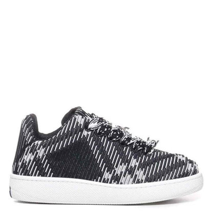 Burberry Check Knit Box Low-Top Sneakers