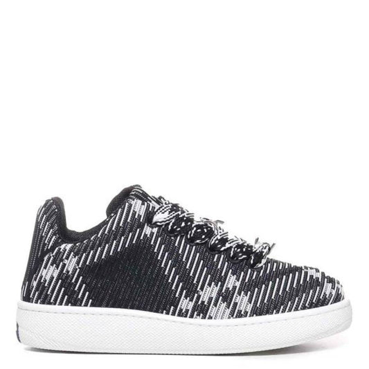 Burberry Check Knit Box Low-Top Sneakers