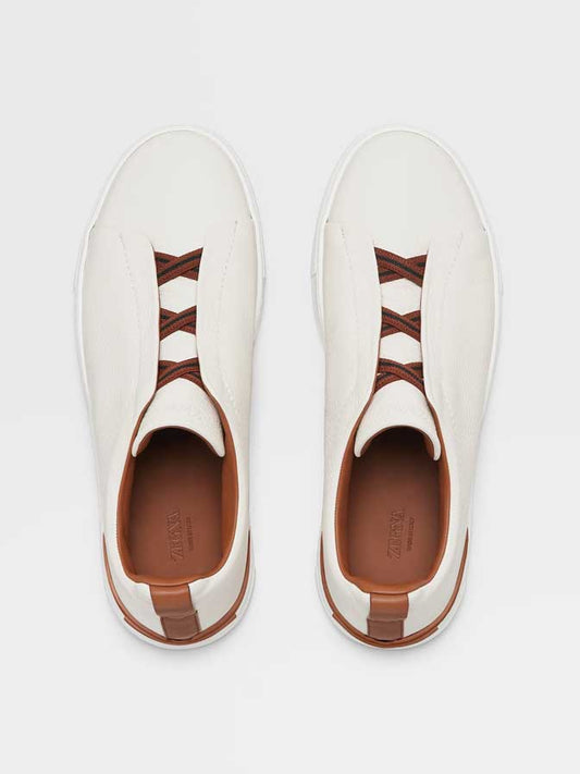 Triple Stitch Sneakers | Off White Deerskin