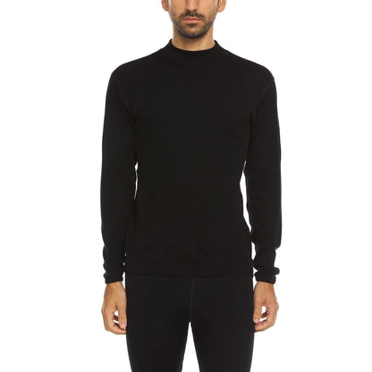 Midweight Wool Mock Neck - 100% Merino Wool