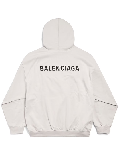 Balenciaga New Balenciaga Back Hoodie Medium Fit in Off White